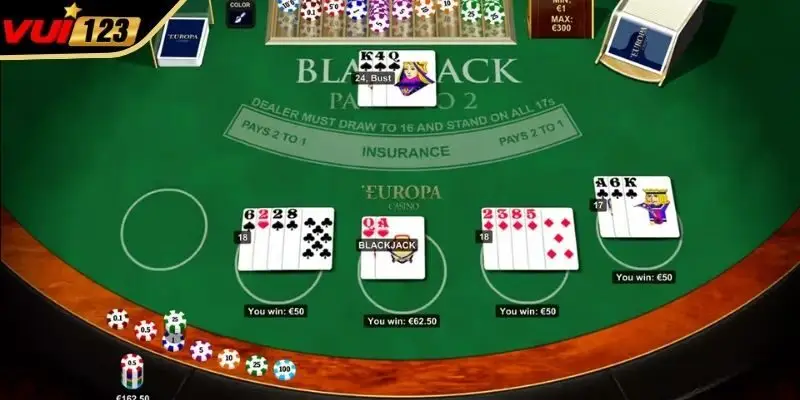 Cách chơi blackjack chuẩn