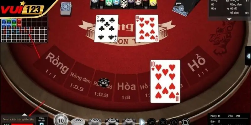 Cách chơi long hổ cơ bản